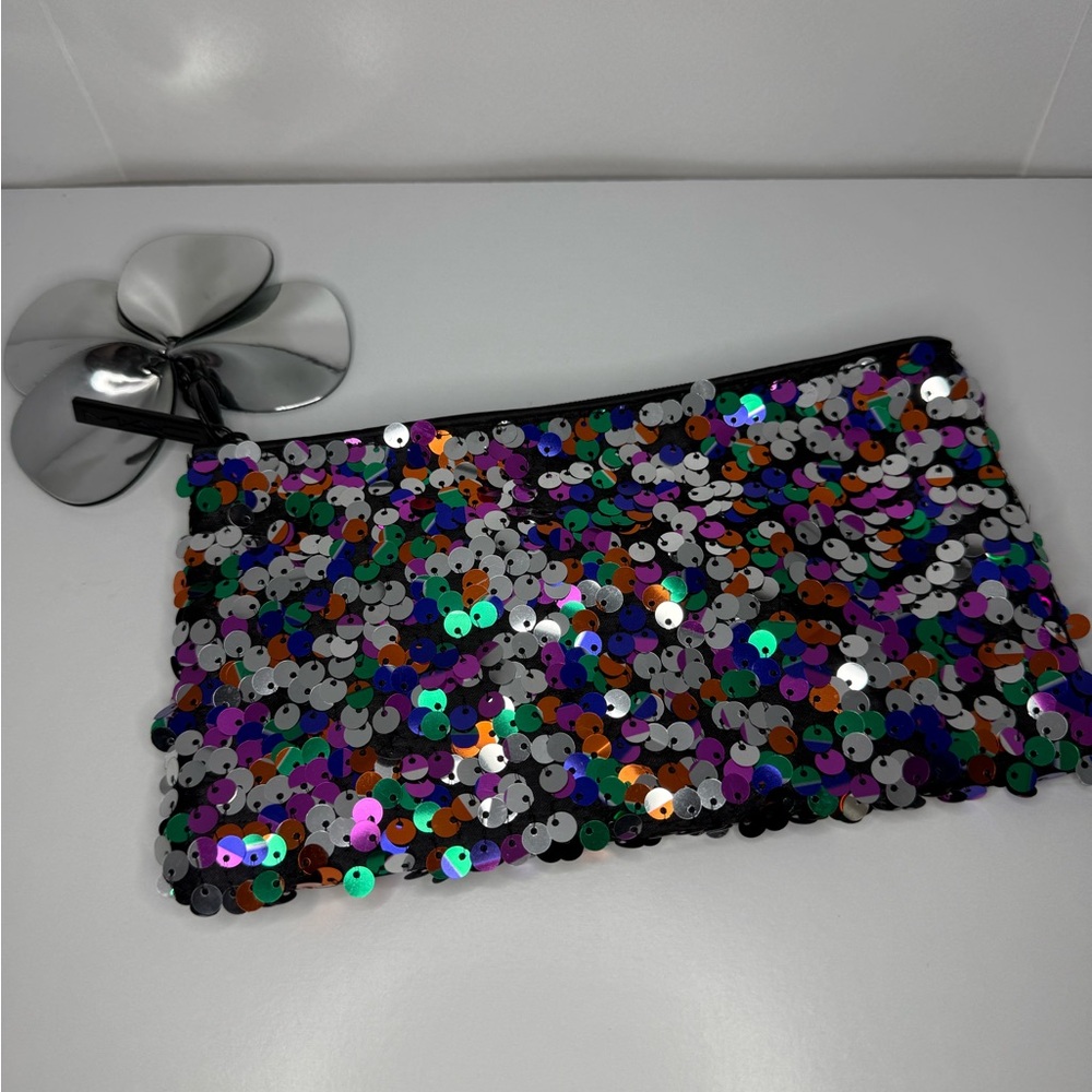 MAC Multicolor Sequin Clutch/Pouch